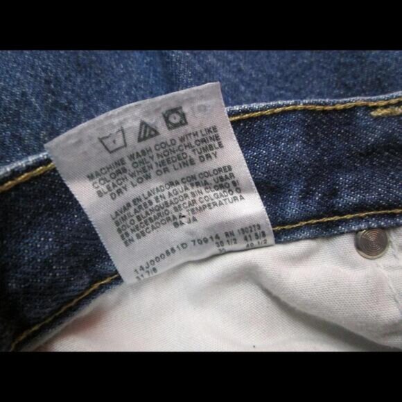 Wrangler Mens Sz 3030TF 2628.5 Jeans Medium Wash Blue Straight Leg 96501MR - Picture 4 of 9